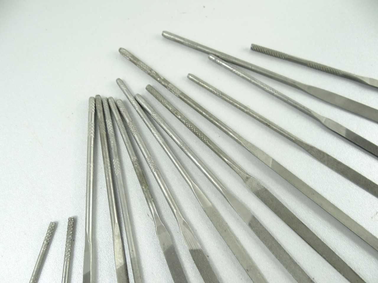 Lot of 15 Assorted Swiss Pattern Needle Files - HAND TOOLS