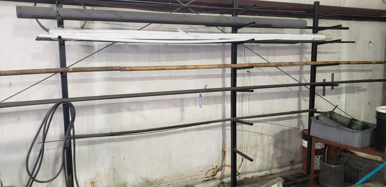 Material Rack with Material - INDUSTRIAL PARTS Material Rack with Material - INDUSTRIAL PARTS