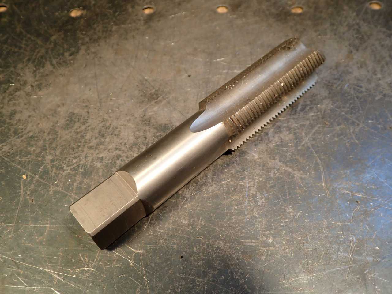 Hertel 1-1/8" -12 NF UNF Hand Thread Tap: 4-Flute, 2-5/8" Long Flutes, GH-4, USA - MACHINING ACCESSORIES & TOOLING