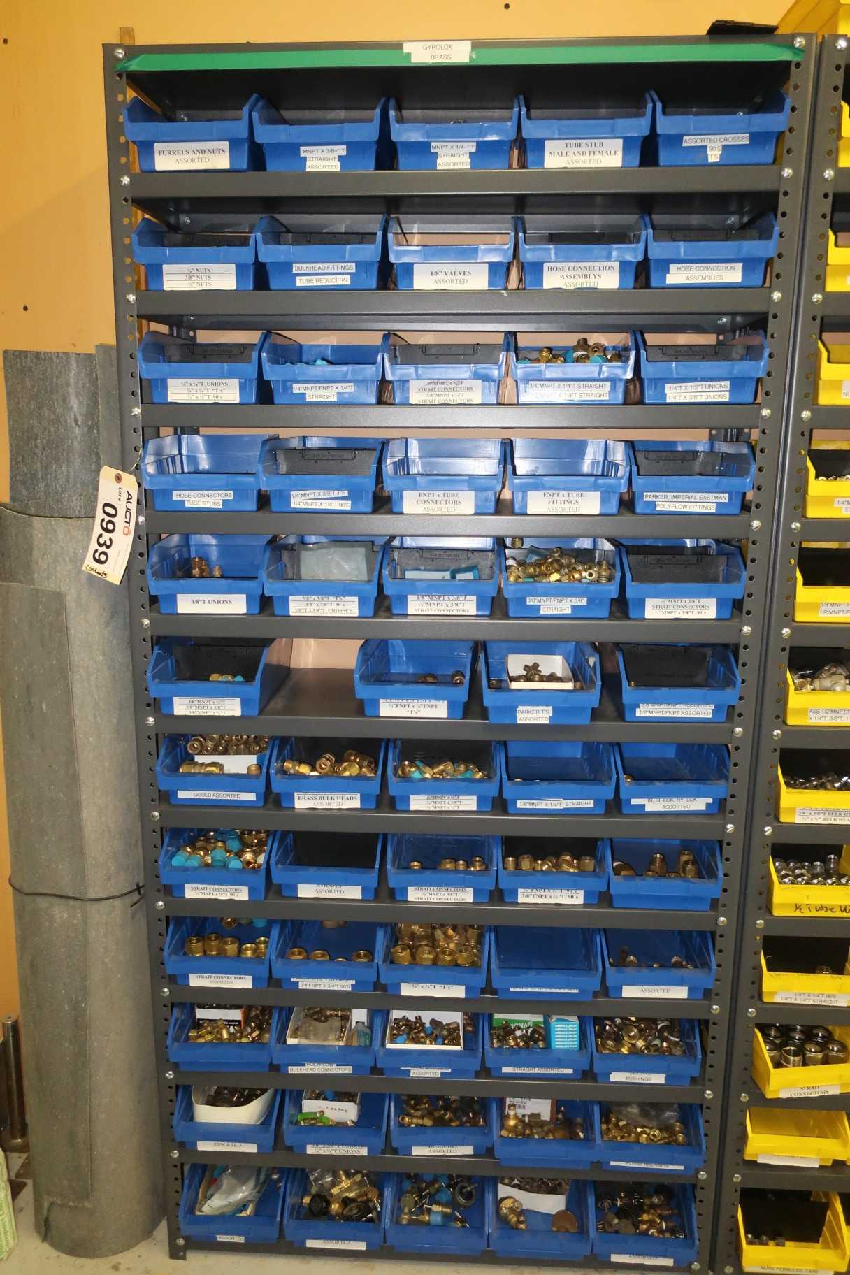 LOT OF ASSORTED BRASS FITTINGS - PROCESS EQUIPMENT