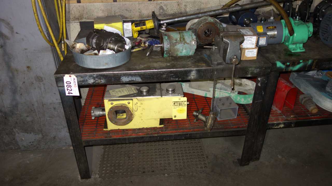 CONTENTS OF 3 TABLES - MOTORS, PUMPS (EXCLUDES VISE) - MISCELLANEOUS