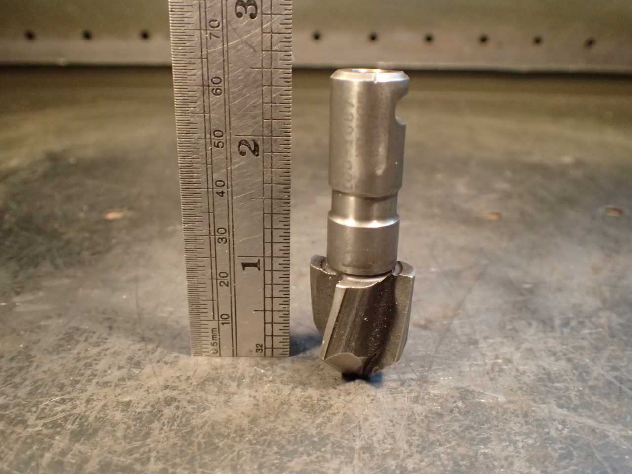 Metcut 7/8" .875" x 90 Degree HSS Countersink: 7/8" Straight #1 Pin Drive Shank - HOLEMAKING TOOLS