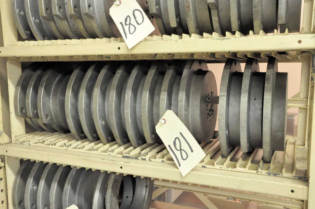 Lot-(14) Cartridge Plates on (1) Shelf - ELECTRIC POWER TOOLS