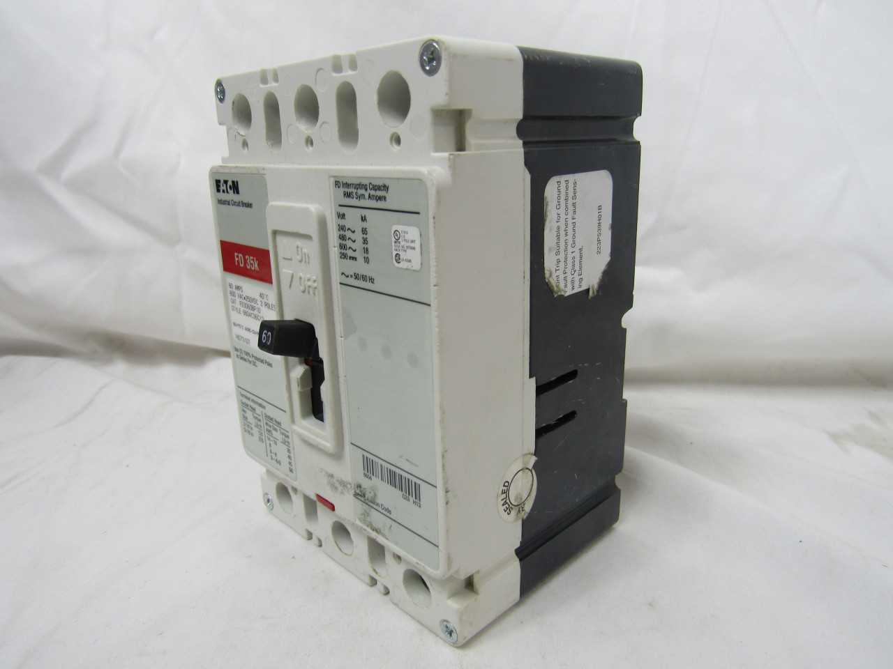Lot of Quantity 1x FD3060 MCCB/Molded Case Circuit Breaker - CIRCUIT BREAKERS