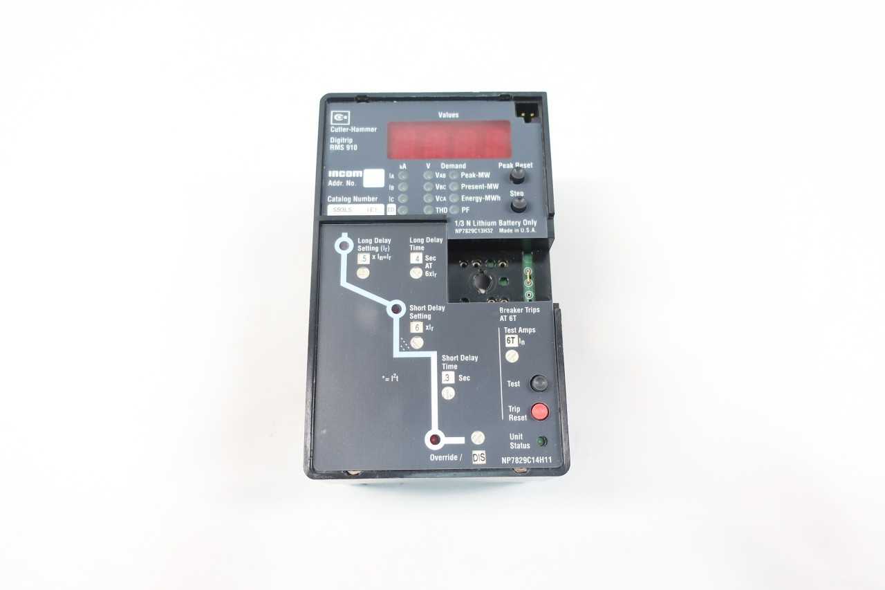 CUTLER HAMMER S93LS DIGITRIP RMS 910 STATE TRIP UNIT - SWITCHGEAR CUTLER HAMMER S93LS DIGITRIP RMS 910 STATE TRIP UNIT - SWITCHGEAR