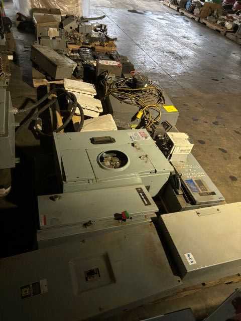 Bulk Lot of Used Electrical Controls, Circuit Breakers & MRO - QTY 62 Pieces on 4 Pallets - INDUSTRIAL PARTS