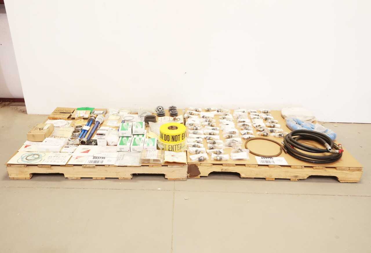 2 PALLETS OF ASSORTED SOLENOID VALVES, VALVE PARTS AND ACCESSORIES, V-BELT SHEAVES - VALVES