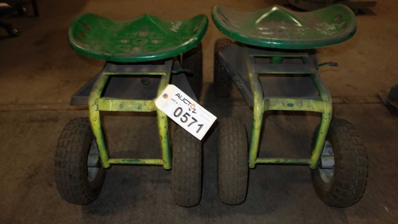 LOT OF 2 ROLLING WORK SEAT - PLANT & FACILITY