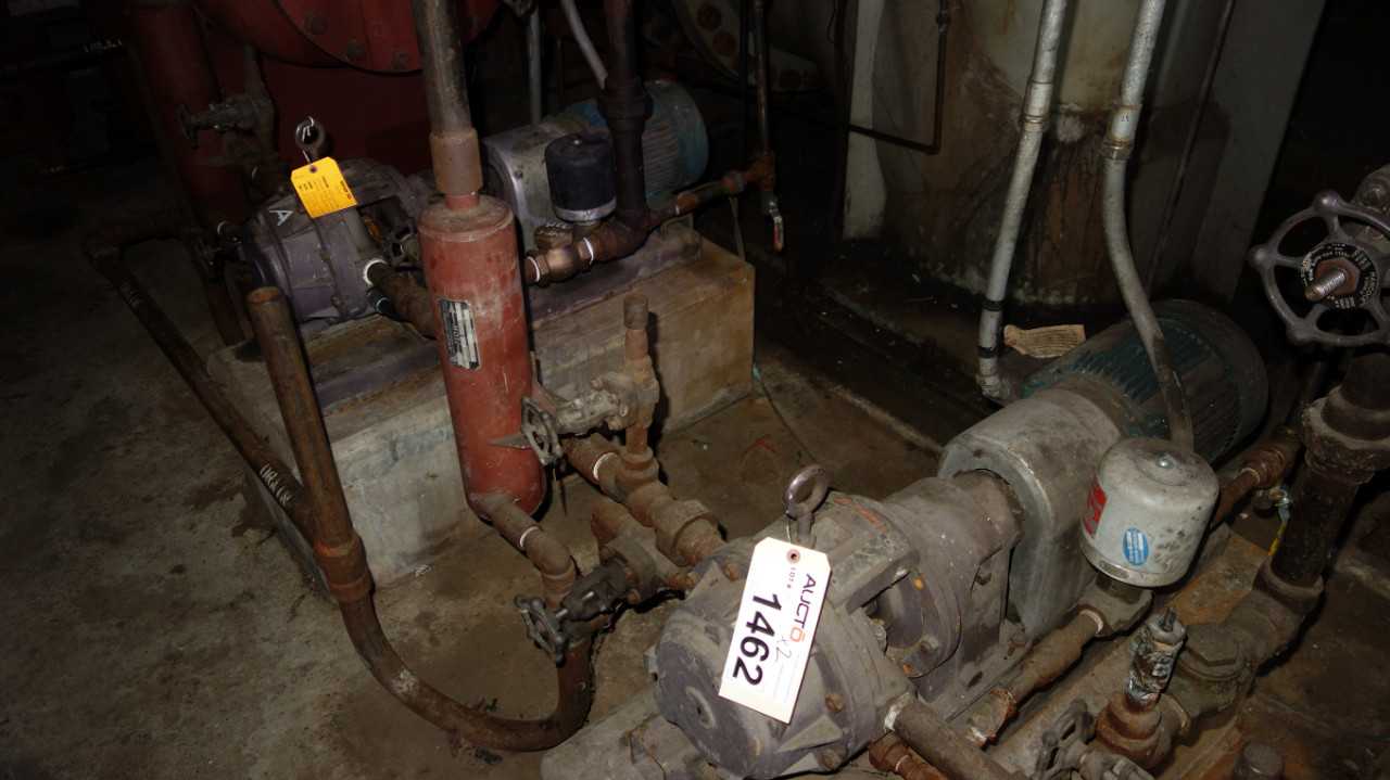 LOT OF 2 NASH AL-674 VACUUM PUMPS 5HP 230/460V MOTOR - ELECTRIC MOTORS