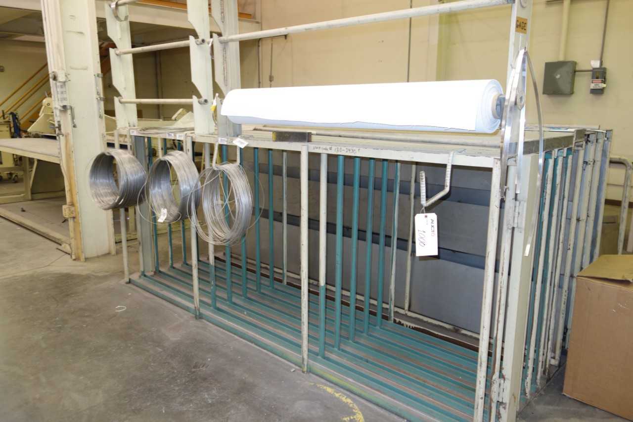 Sheet Metal Rack with Aluminum Contents, Rolling Rack with Contents - SHELVING