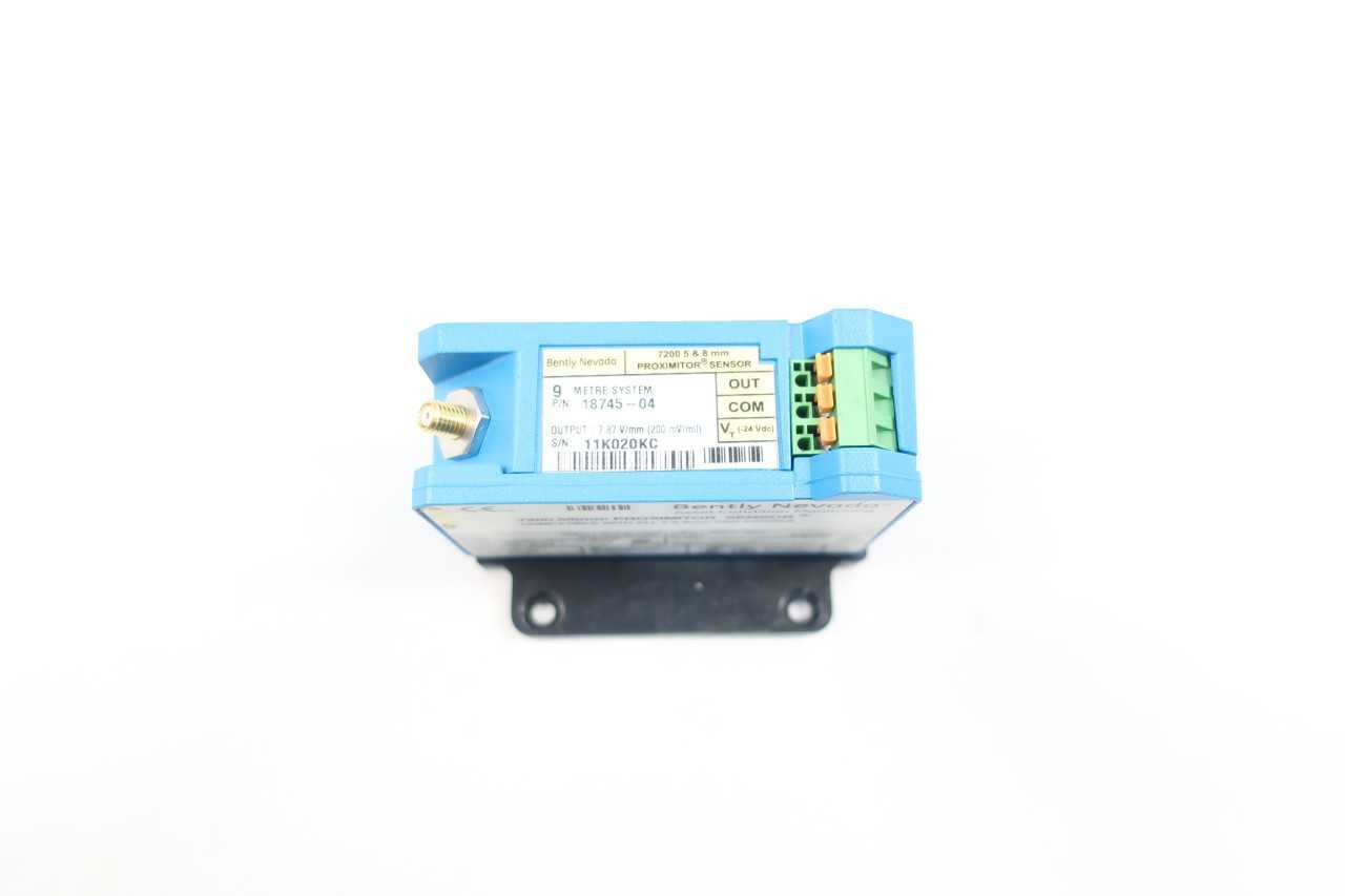 BENTLY NEVADA 18745-04 7200 5/8MM PROXIMITOR 24V-DC PROXIMITY SENSOR - AUTOMATION & CONTROLS