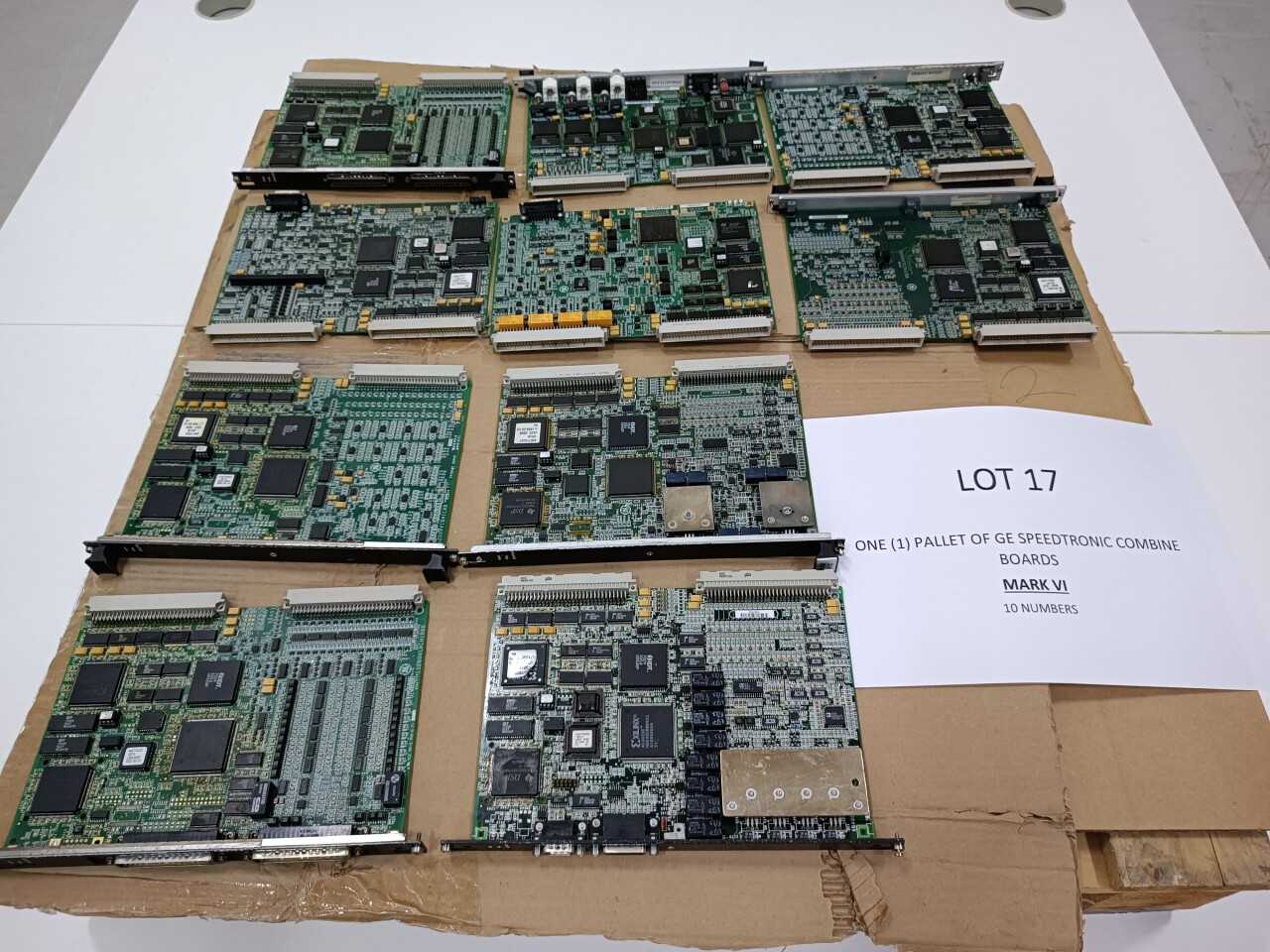 ONE (1) PALLET OF GE SPEEDTRONIC COMBINE BOARDSMARK VI - AUTOMATION & CONTROLS