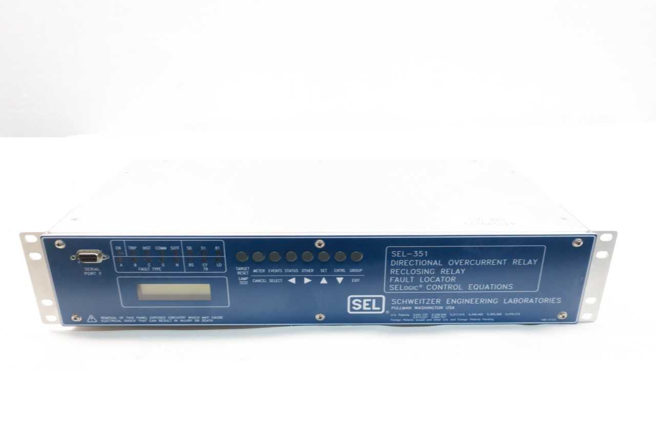 SEL 035100H2354XXX 351 RECLOSING RELAY - AUTOMATION & CONTROLS