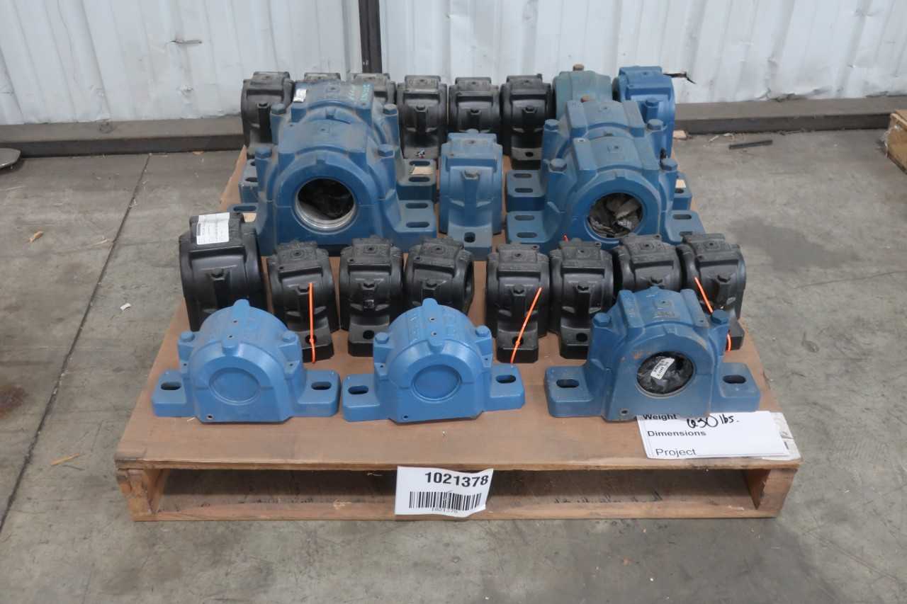 PALLET OF ASSORTED SKF SPLITCASE PILLOW BLOCK BEARING HOUSEINGS - BEARINGS