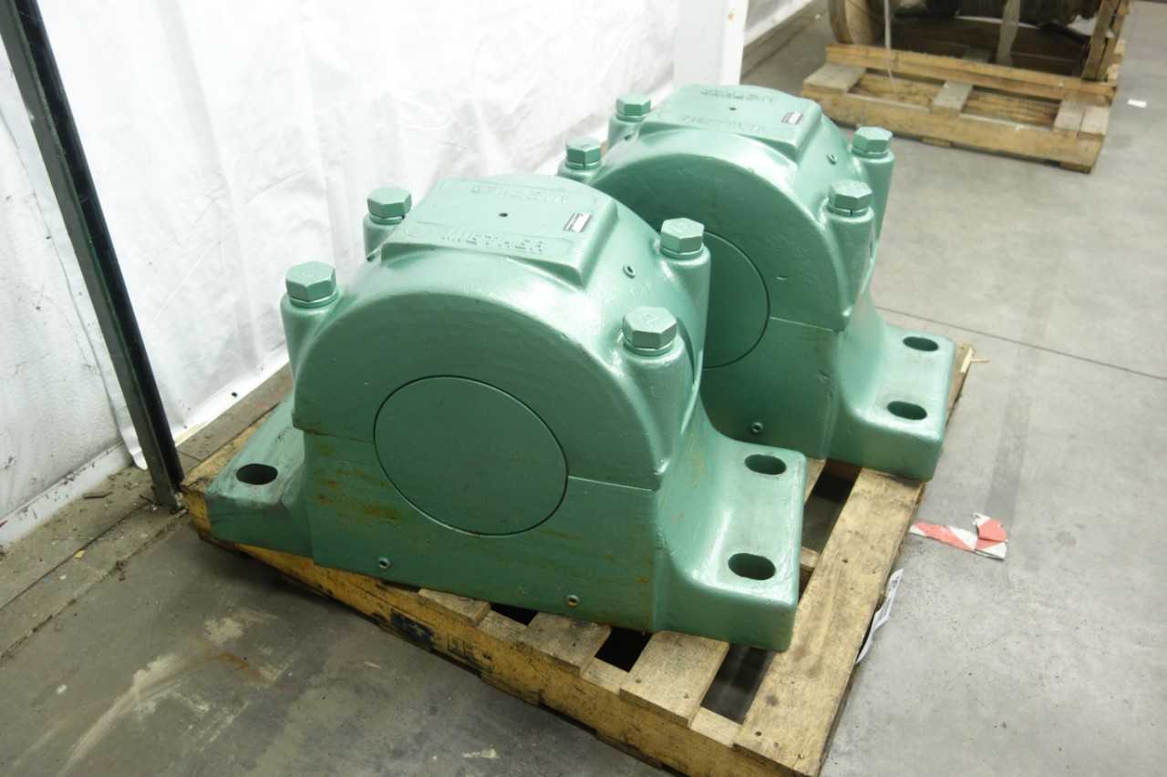 LOT OF 2 MIETHER SDAF 553248-20 SPLIT PILLOW BLOCK BEARING HOUSINGS - BEARINGS