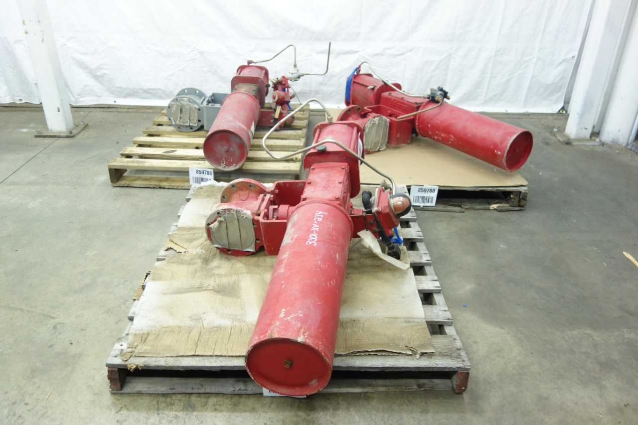 LOT OF 3 DURCO G411 PLUG VALVES - PLUG VALVE