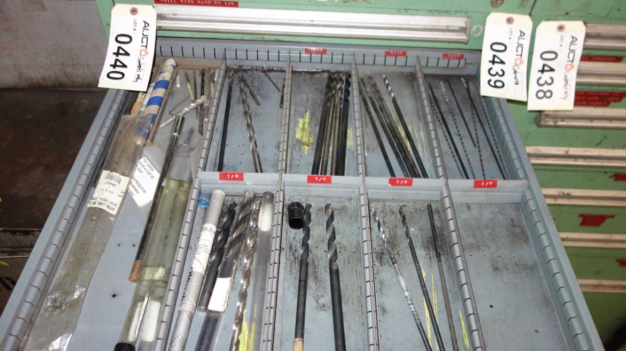 CONTENTS OF STANLEY VIDMAR TOOLBOX ASSORTED TOOLS BITS DIES - HAND TOOLS