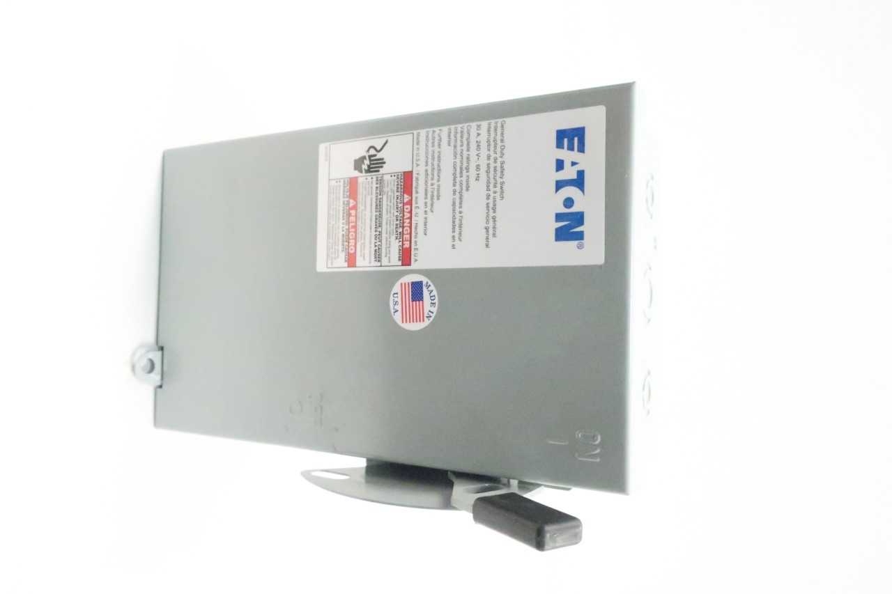 CUTLER HAMMER DG321NGB 3P 30A AMP 120/240V-AC FUSIBLE DISCONNECT SWITCH - DISCONNECT SWITCHES