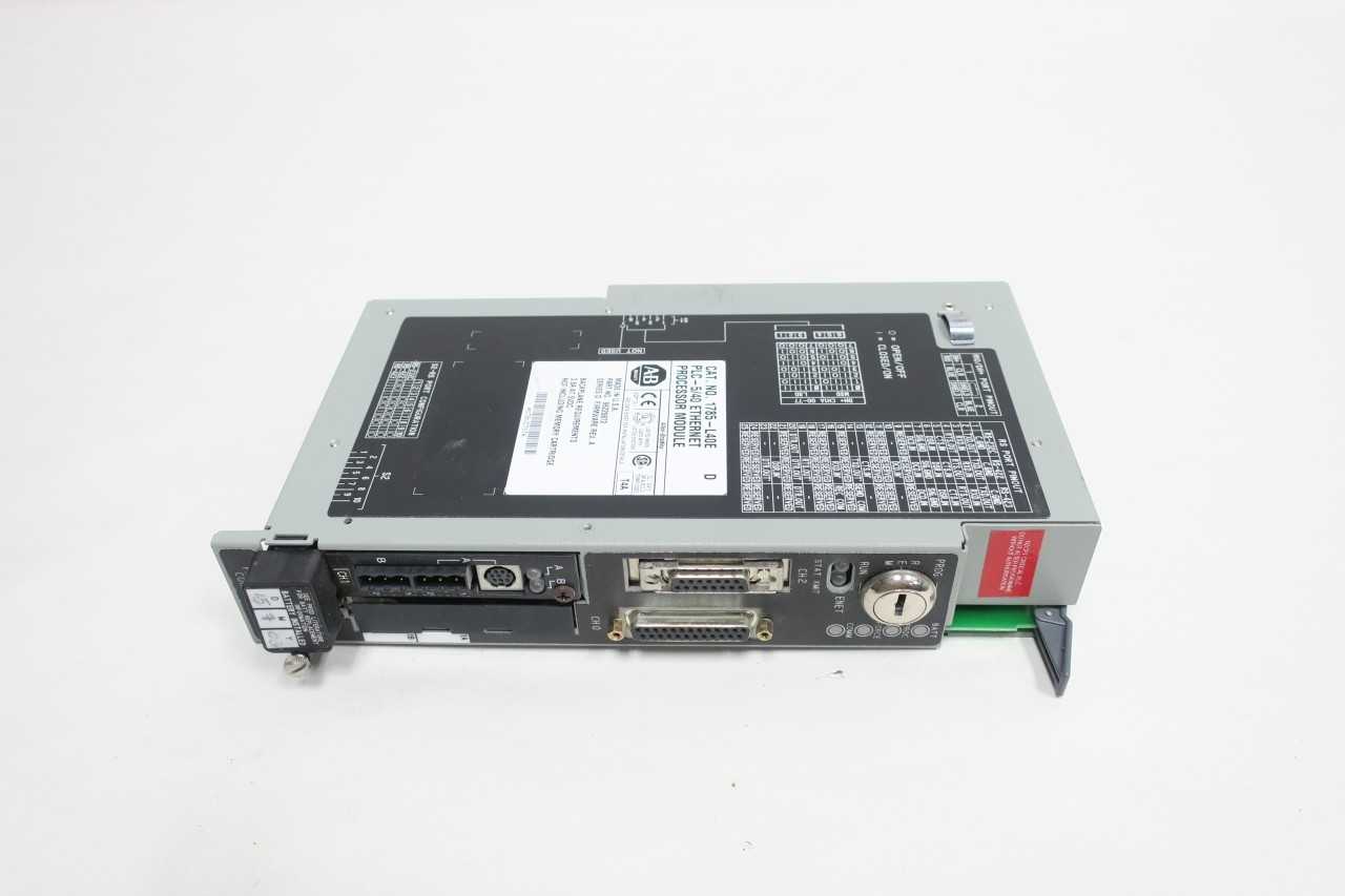 ALLEN BRADLEY 1785-L40E ETHERNET SER D PROCESSOR MODULE - AUTOMATION & CONTROLS