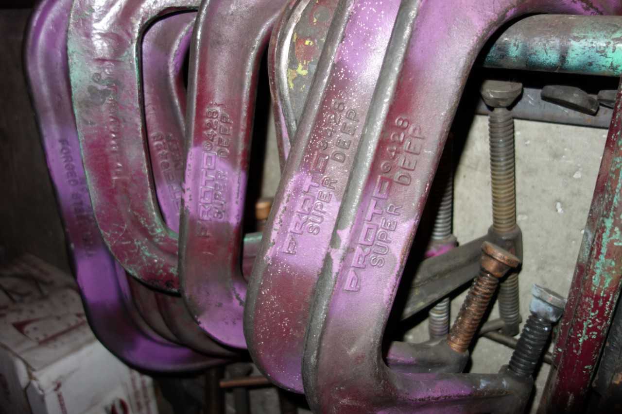 LOT OF C-CLAMPS - HAND TOOLS