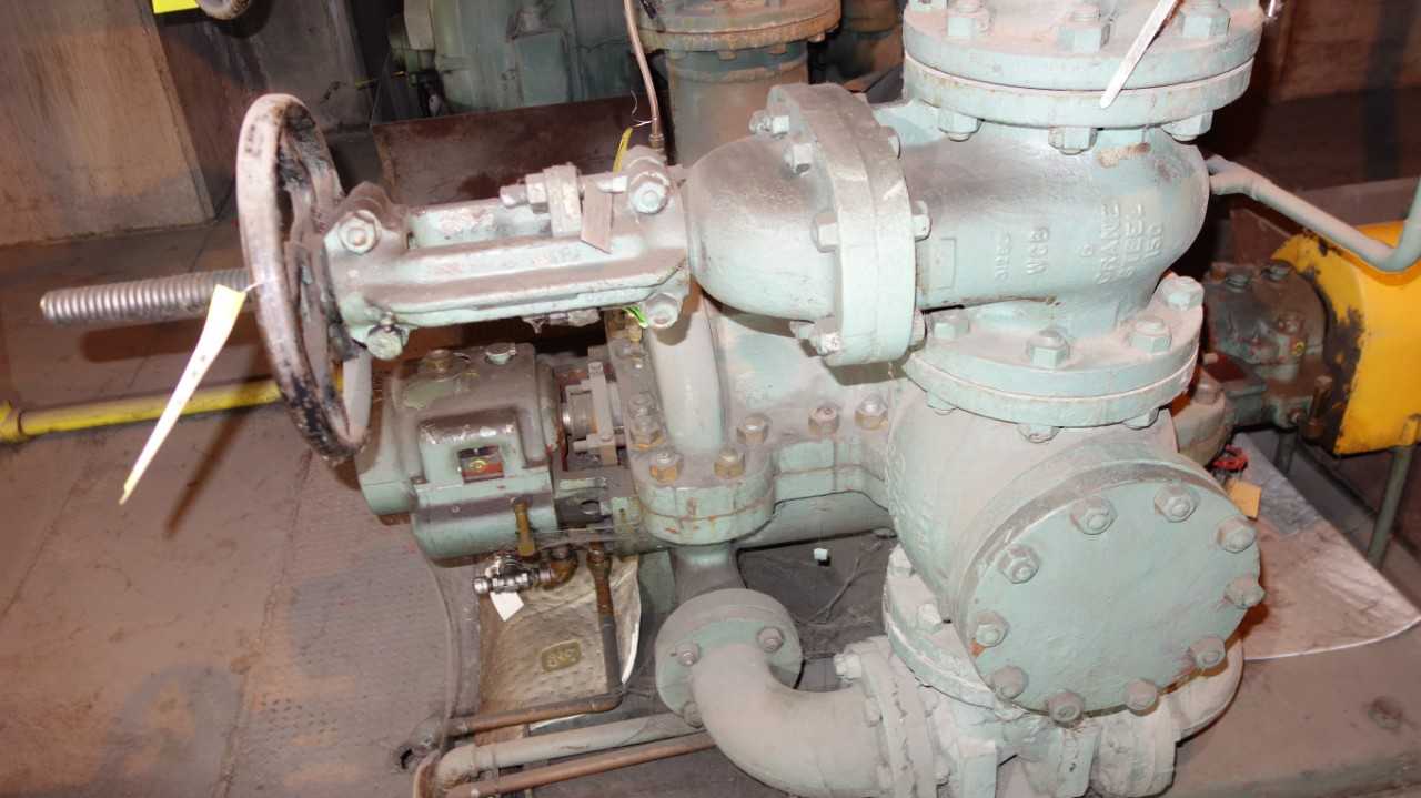 LOT OF 2 ASSORTED CRANE 150 STEEL VALVE, 6 IN CHECK VALVE, 6 IN GATE VALVE - VALVES