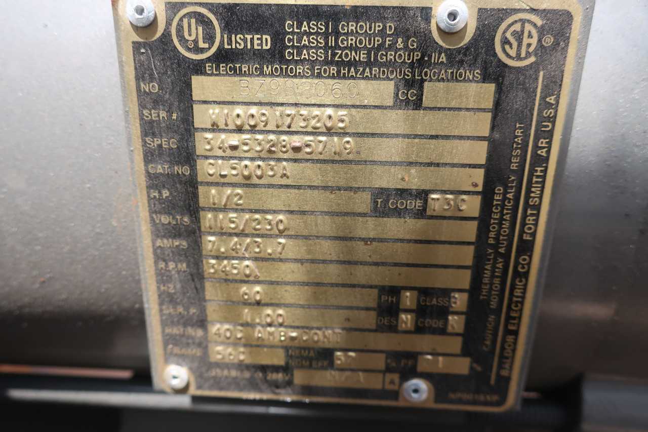 BALDOR MOTOR CL5003A 1/2HP 230V 3450RPM 56C 1PH - ELECTRIC MOTORS