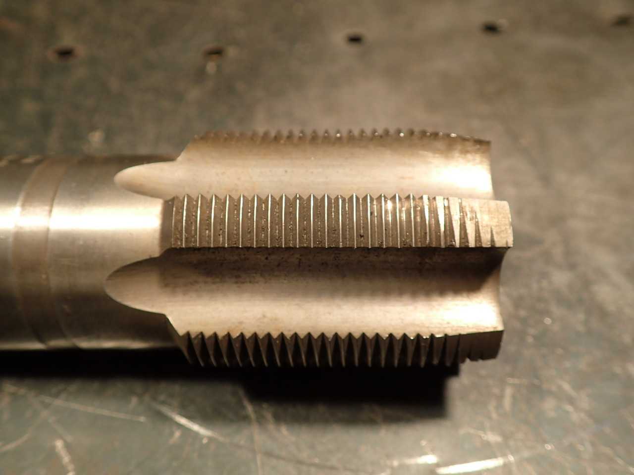 1-3/4" -12 UN HS Hand Thread Tap: 6-Flute, 2" Long Flutes, 5" OAL, GH-4, Used - MACHINING ACCESSORIES & TOOLING