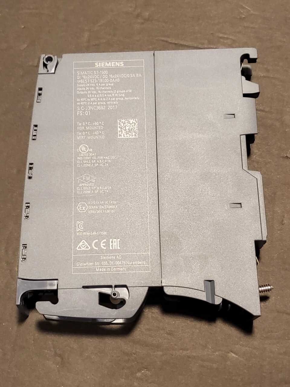 Siemens Simatic S7-1500 Digital input/output module 6ES7 523-1BL00-0AA0 - AUTOMATION & CONTROLS