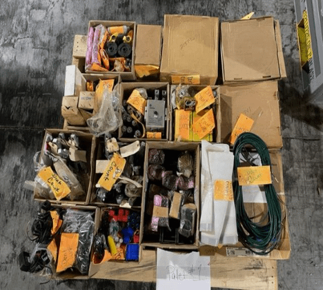 Assorted Pallets of Various MRO, Chillers, and Motor Parts - INDUSTRIAL PARTS