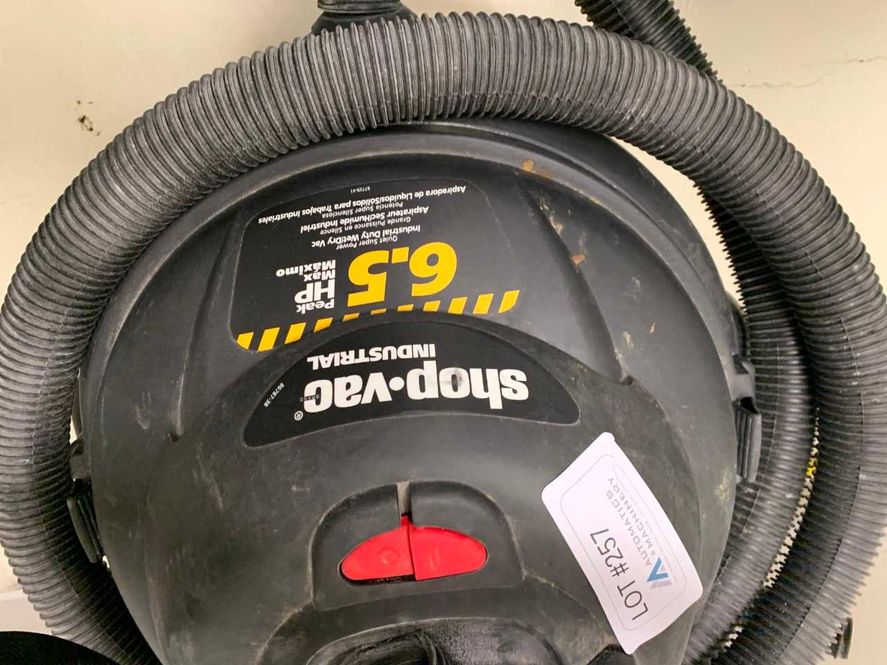 6.5 HP Wet/Dry Vacuum - VACUUM PUMP