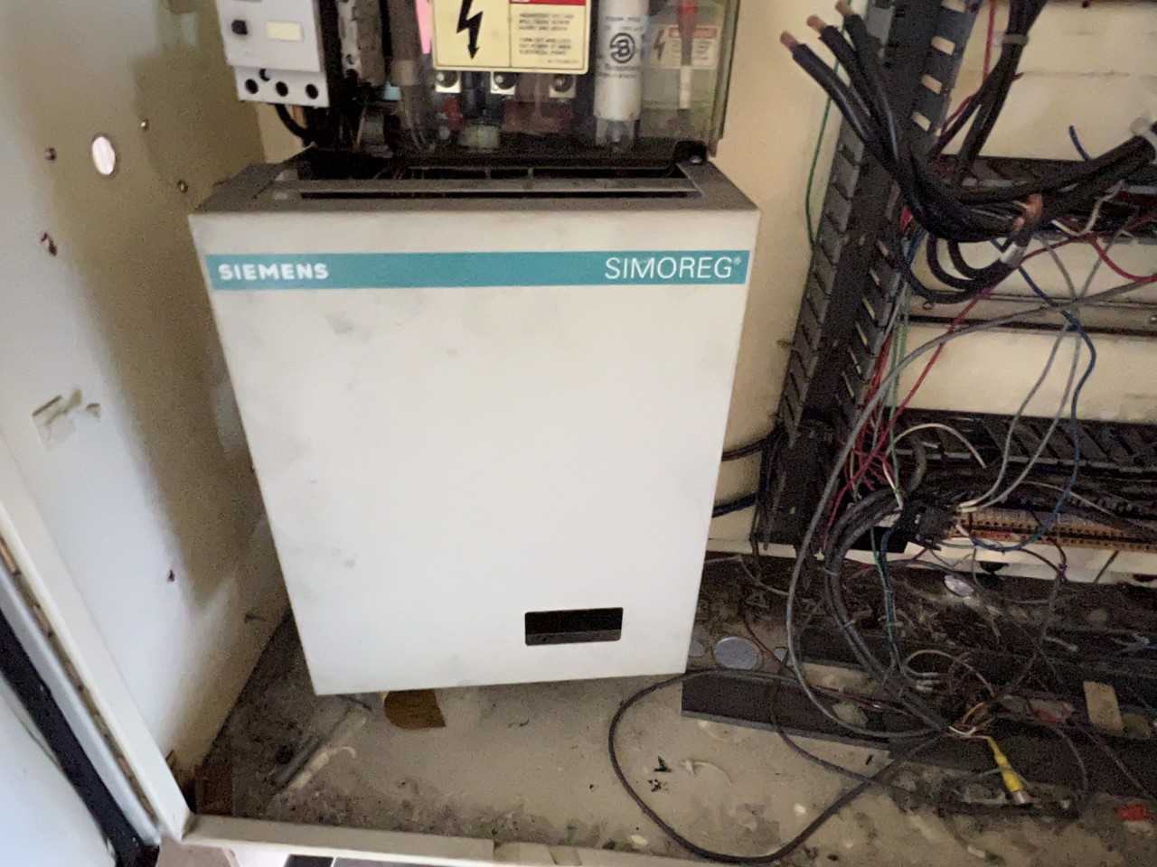 Ruesch machine company payoff unit with general electric motor 30 Hp - PROCESS EQUIPMENT