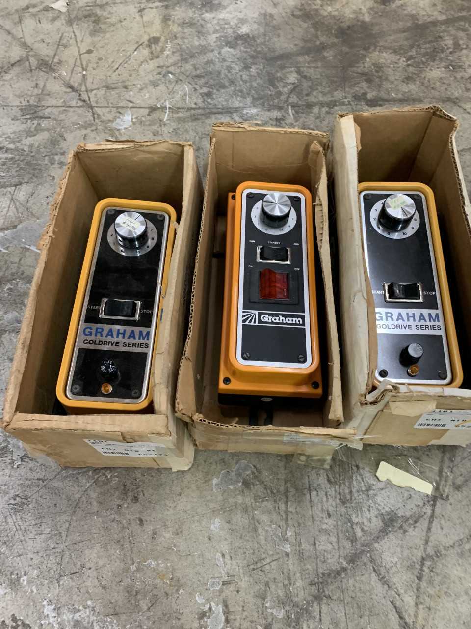 LOT OF 3 NEW GRAHAM GOLDRIVE CONTROLLERS 1101 1/8HP AD - ELECTRICAL PARTS