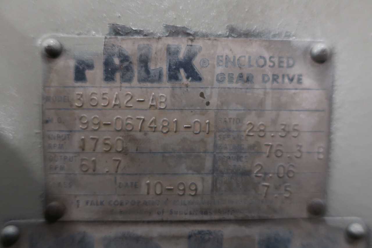FALK 365A2-AB GEAR REDUCER 1750RPM 28.35:1 - GEAR REDUCERS