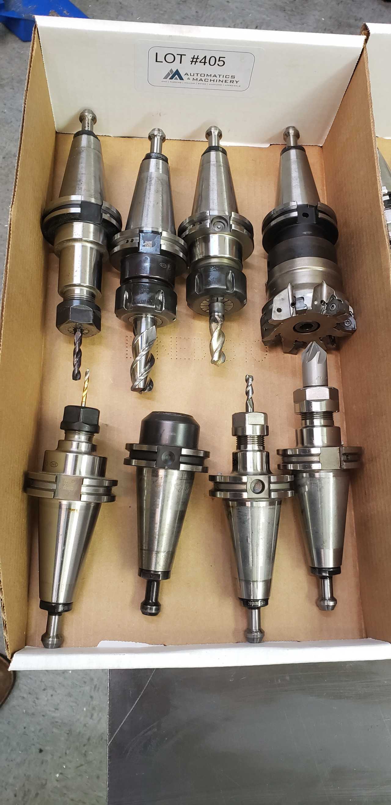 Cat 40 Tool Holders Qty 8 - ELECTRIC POWER TOOLS Cat 40 Tool Holders Qty 8 - ELECTRIC POWER TOOLS
