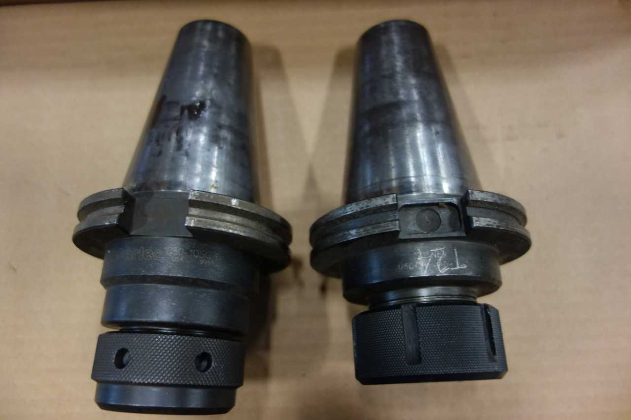 LOT OF ASSORTED CAT50 TOOL HOLDERS - PARLEC - ELECTRIC POWER TOOLS