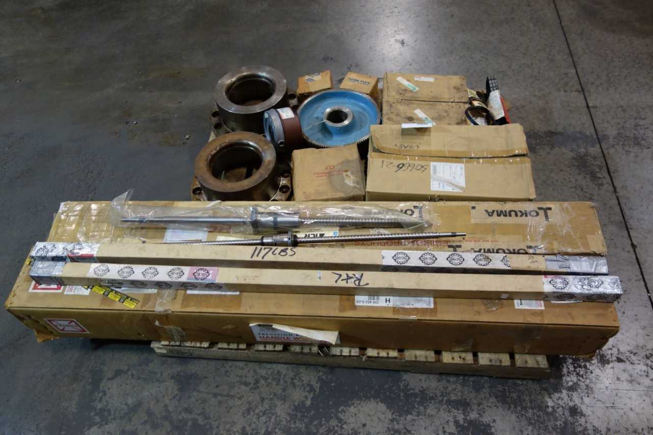 1 PALLET OF ASSORTED HUBS, SCREW BEARINGS, STEEL FLANG COUPLINGS- NSK, HITACHI, STEARNS - BEARINGS 1 PALLET OF ASSORTED HUBS, SCREW BEARINGS, STEEL FLANG COUPLINGS- NSK, HITACHI, STEARNS - BEARINGS