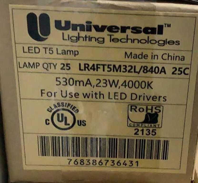 (200) ULT 4’ Everline Model T5 LED Light Bulbs LR4FT5M32L/840A - LIGHTING