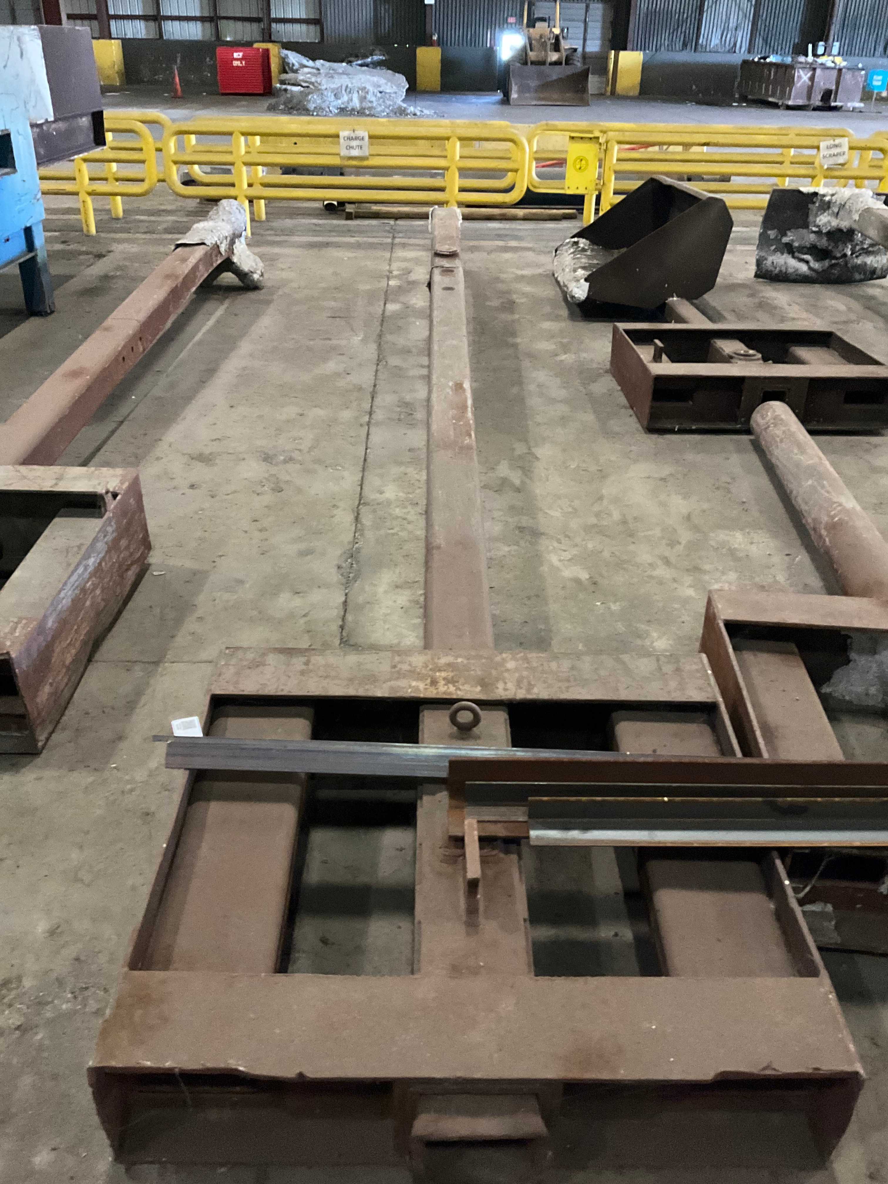 QTY 7- CHARGING RAKES WITH CHARGING CHUTE - CONVEYOR PARTS