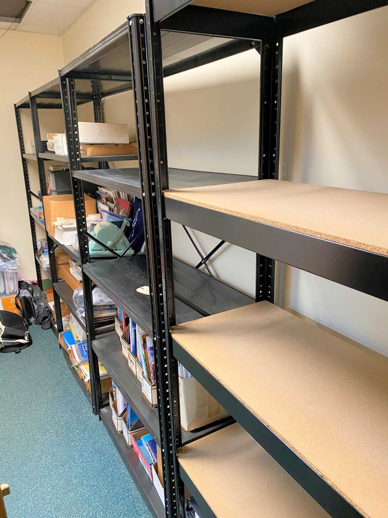Lot) (4) Sections Shelving - SHELVING Lot) (4) Sections Shelving - SHELVING