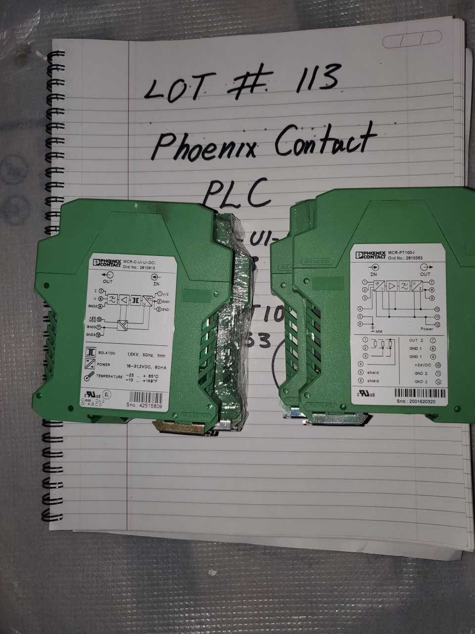 PHOENIX CONTACT MCR-C-UI-UI-DCI - MCR-PT100-I - ELECTRICAL COMPONENTS