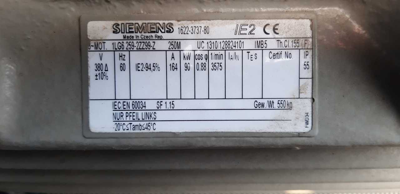 1 pallet of used Siemens electrical motor in excellent condition - ELECTRIC MOTORS