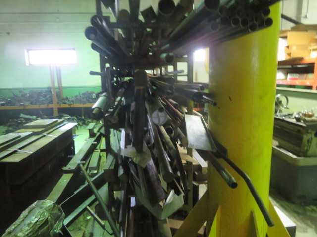 Steel Rack and all material on rack but not on floor. - MISCELLANEOUS