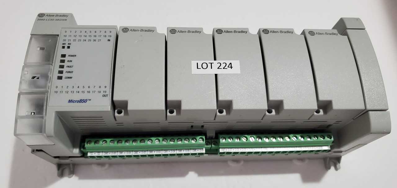 Allen Bradley Micro 850 2080-LC50-48QWB PLC - AUTOMATION & CONTROLS