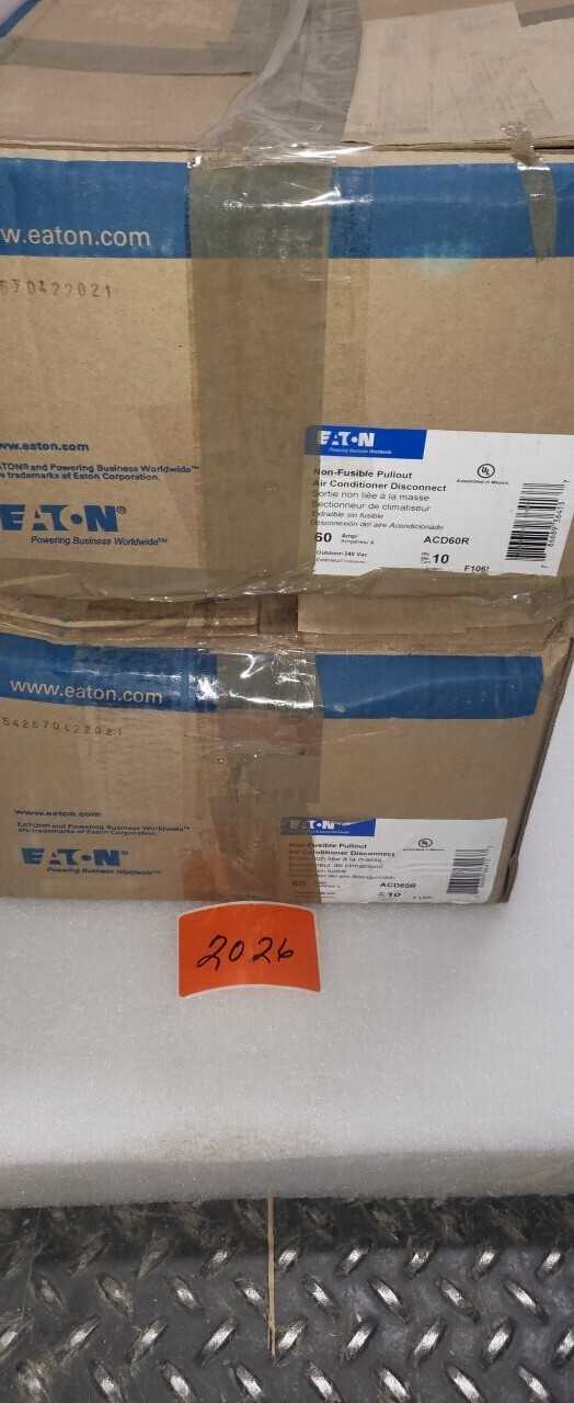 NEW SURPLUS ACD60R - DISCONNECT SWITCHES