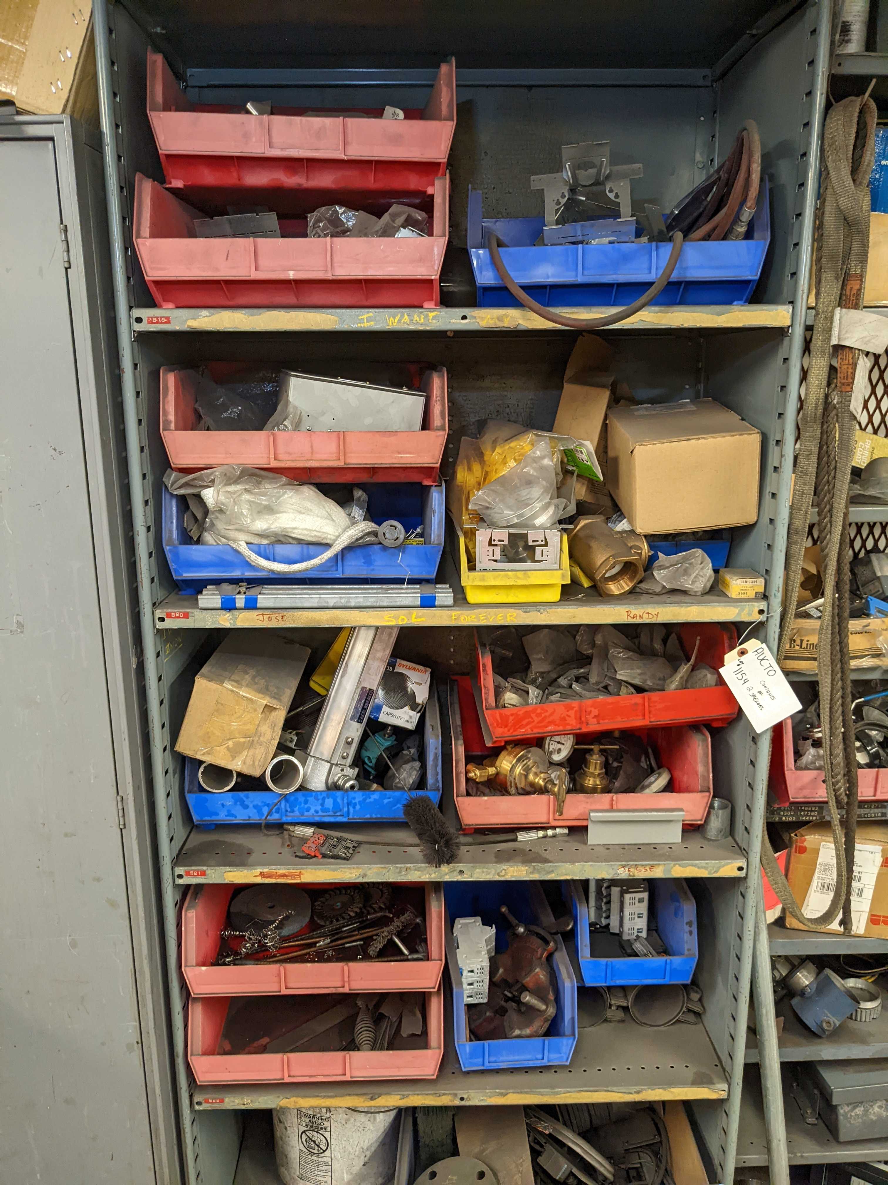 CONTENTS OF SHELVING - ELECTRICAL COMPONENTS