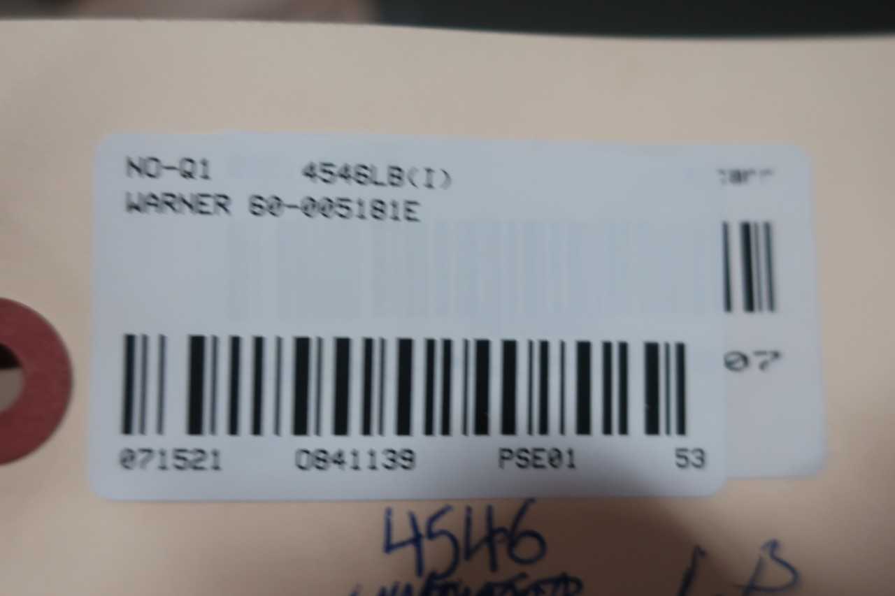 WARNER 60-005181E DRY POWER DISTRIBUTION TRANSFORMER - CONTROL TRANSFORMERS