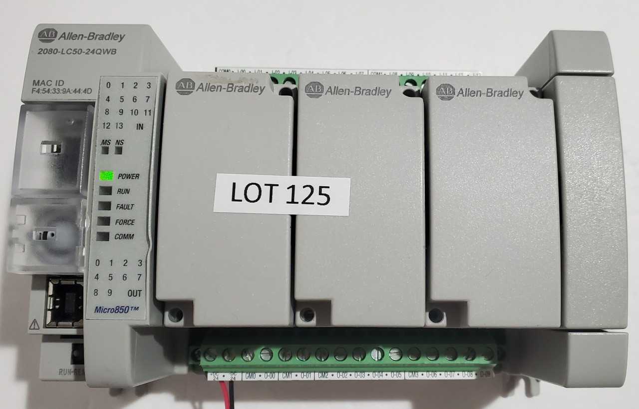 Allen Bradley Micro 850 2080-LC50-24QWB PLC - AUTOMATION & CONTROLS Allen Bradley Micro 850 2080-LC50-24QWB PLC - AUTOMATION & CONTROLS
