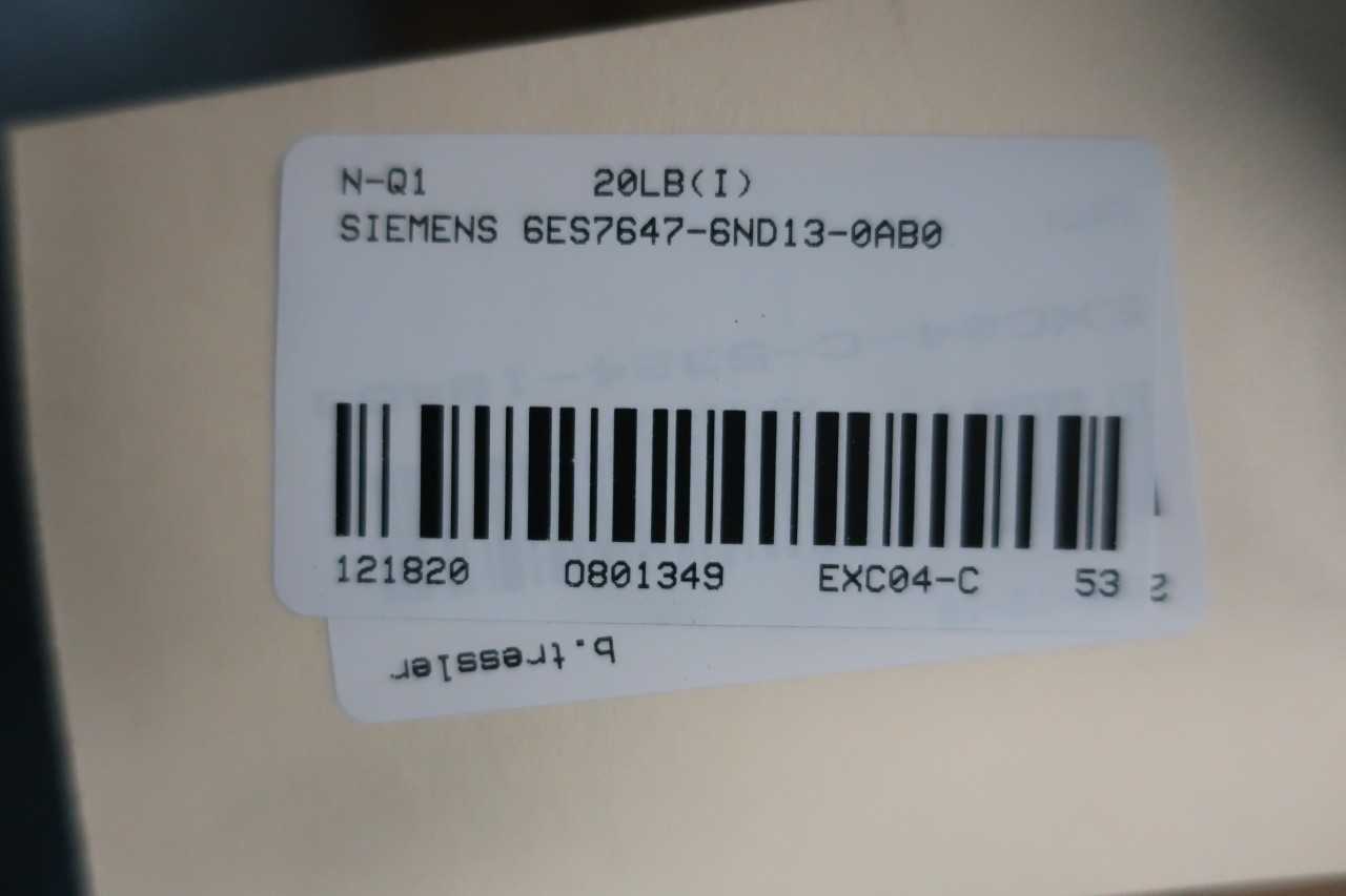 SIEMENS 6ES7647-6ND13-0AB0 SIMATIC BOX PC 872B - AUTOMATION & CONTROLS