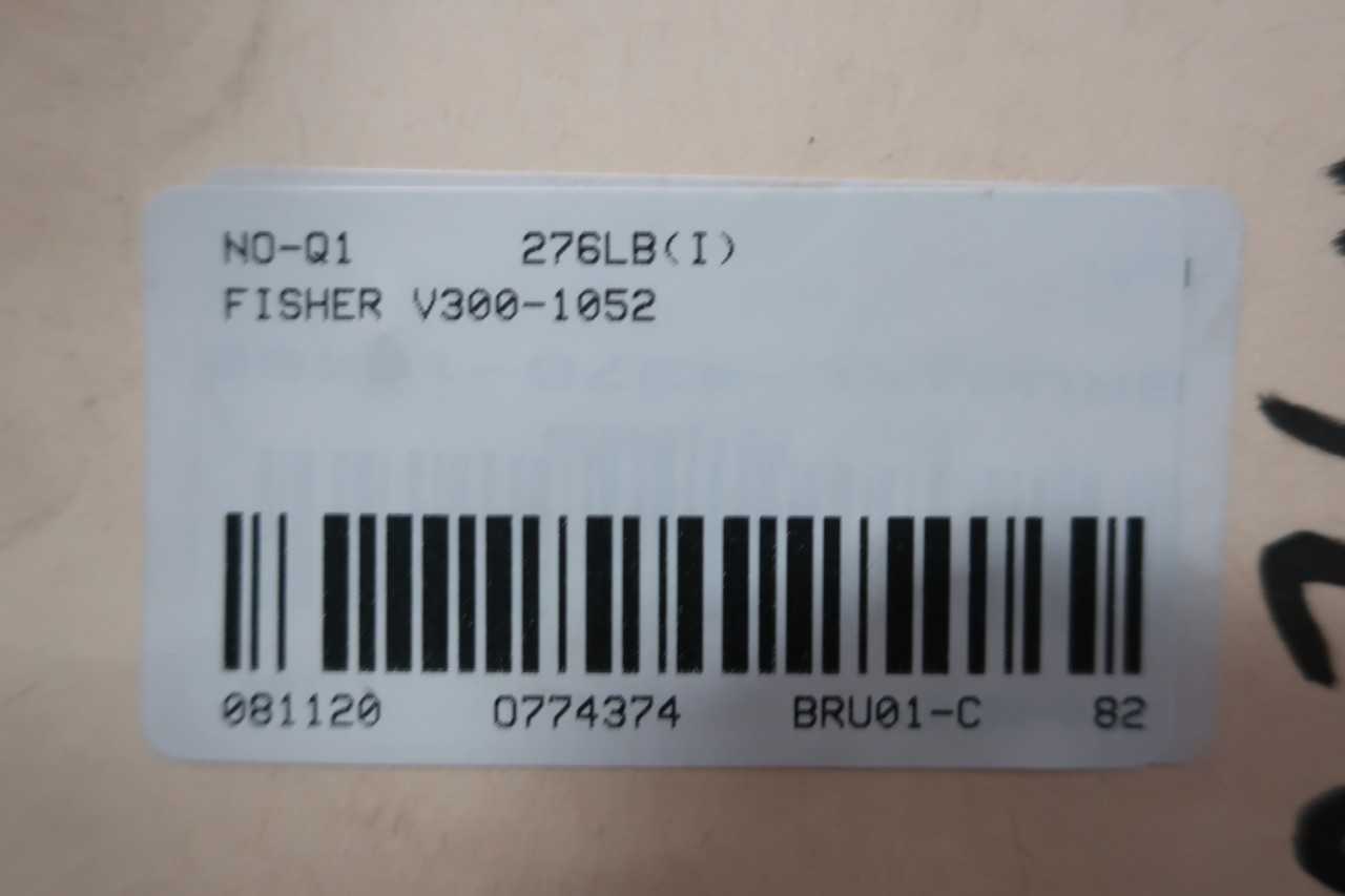 FISHER V300 PNEUMATIC 1052 300 STEEL FLANGED 3610J 6IN CONTROL VALVE - CONTROL VALVE