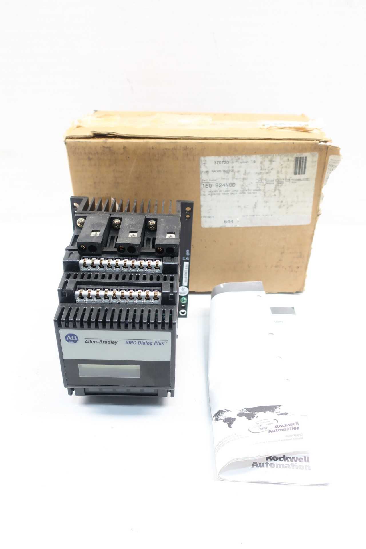 Allen Bradley 150-B24NCD Smc Dialog Plus Soft Starter 24a 15hp 460v-ac - MOTOR STARTERS Allen Bradley 150-B24NCD Smc Dialog Plus Soft Starter 24a 15hp 460v-ac - MOTOR STARTERS